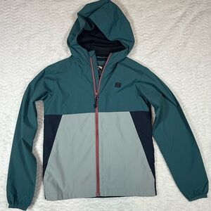 Billabong kids Teal and Black Mesh Jacket - youth small